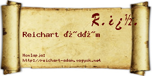 Reichart Ádám névjegykártya